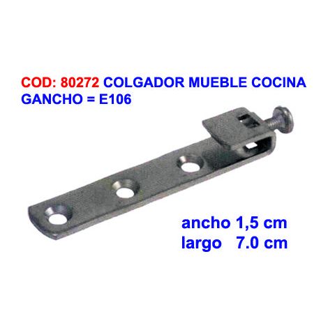 Gancho Colgador para Mueble de Cocina E106