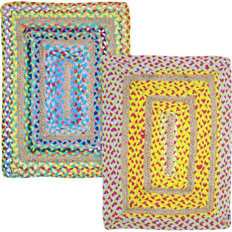 Signes Grimalt Tappeto di input tessile domestico  Tappeto 2 unità tappeti multicolore 65x80x1cm 13833