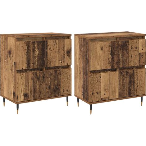 Maison Exclusive - Armadio 2 pcs Legno vecchio 60 x 35 x 70 cm