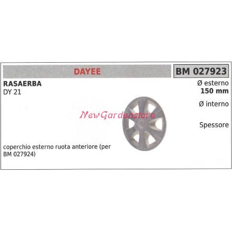 Cubre ruedas cortacésped DAYEE DY 21 027923
