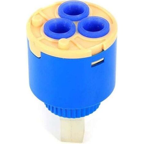 Cartouche céramique pour robinet mélangeur – Disque céramique de 35 mm et 40 mm, clapet régulateur intérieur compatible avec mitigeurs standards