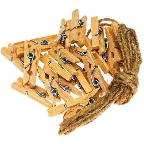 Fibbie + cordino naturale 20 pezzi
