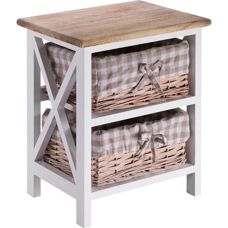 Table de chevet PERUGIA Blanc
