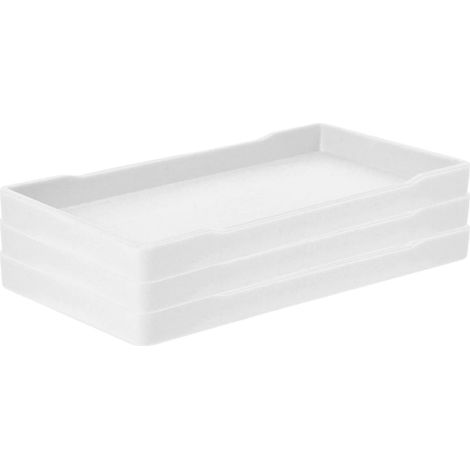 3 Piece Organizer Tray for Bathroom Vanity and Rectangular