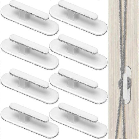 Ensemble de 8 enrouleurs de cordons de stores avec crochets de sécurité et supports adhésifs - Indispensable pour une gestion et une sécurité optimales des cordons de stores (1/5)