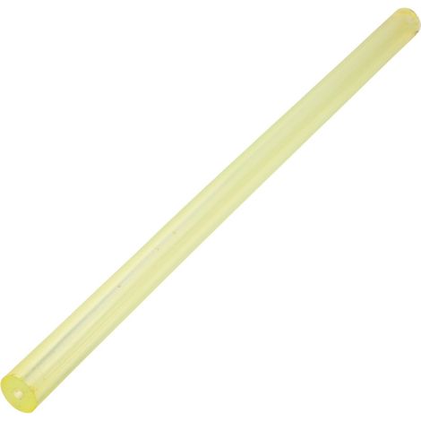 Hochwertiger runder Hohlstab aus Polyurethan (PU), gelb, 25 mm Außendurchmesser, 8 mm Innendurchmesser, 500 mm Länge (1/5)
