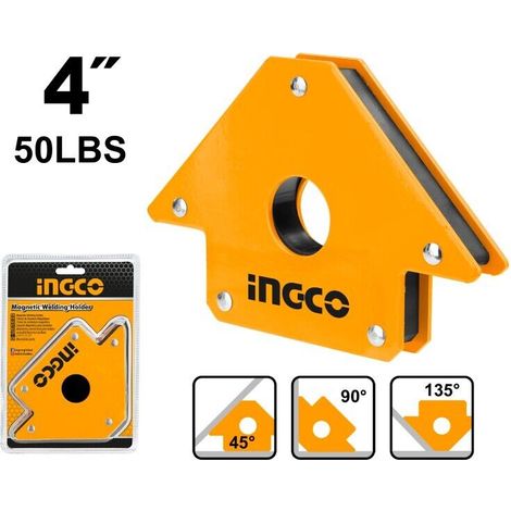 Squadra Magnetica per Saldatrici Angolo Magnetico 45°,90°,135° Forza fino 24 kg – 4” – 50 Lb