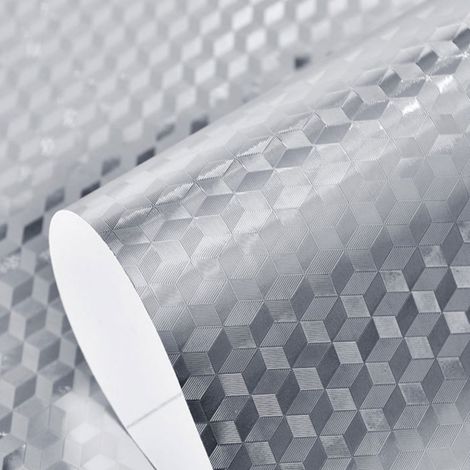 Papier Adhésif Réfléchissant - Papier Contact Autoadhésif En PVC PET - Résistant À La Chaleur Et Aux Graisses - Pour Dosseret De Cuisine, Tiroirs Et Étagères - 40 x 200 cm (1/5)