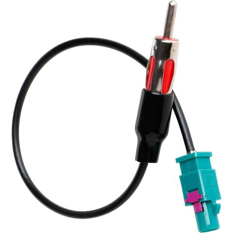 Adaptateur Antenne Autoradio Connecteur, Câble Adaptateur Antenne Voiture Fakra Z vers DIN ISO, Câble Rallonge 30CM, Installation Plug (1/5)