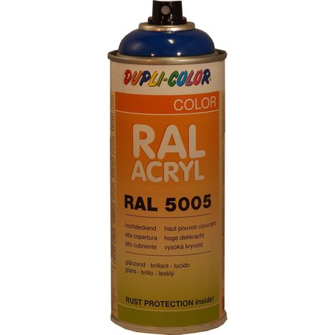 Peinture Acrylique Ral5005 Brillant 400 Ml Dupli Color Bleu de securite (1/2)