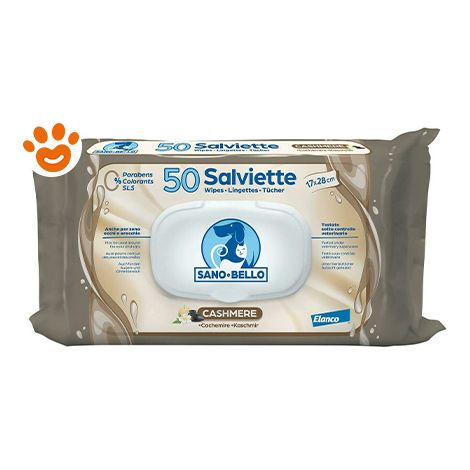 Elanco Dog &amp Cat Sano e Bello Salviette Detergenti (50 pezzi) - Scegli la Profumazione  - Elanco Dog &amp Cat Sano e Bello Salviette Detergenti (50 pezzi) - Scegli la Profumazione - Cashmere