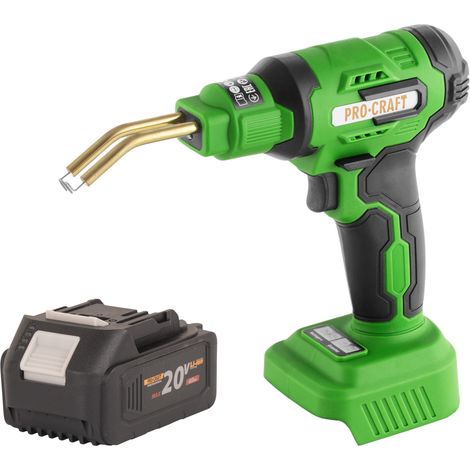 Procraft CS40-bb Akku Kunststoffschweißgerät 20 V 600 °C 0,7 - 1,1 A + 1x Akku 4,0 Ah + Koffer - ohne Ladegerät