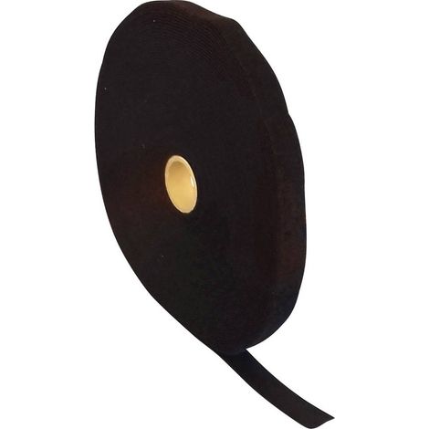 FASTECH® T0601099991125 Nastro a strappo per raggruppare Lato morbido e lato rigido (L x L) 25000 mm x 10 mm Nero 25 m (1/2)
