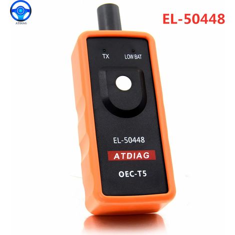 Système de surveillance et d'alarme de pression des pneus pour véhicules automobiles EL-50448. Compatible avec les véhicules GM/Opel. Outil de programmation EL-50448 pour la réinitialisation et l'acti (1/5)