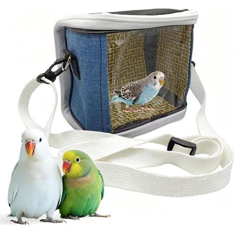 Transporteur pour Perroquets Cage de Transport Extérieur pour Inséparables  Sac de Transport pour Oiseaux d'Extérieur pour Aras Conures Perruches Visite Vétérinaire Déplacements Courts (1/5)