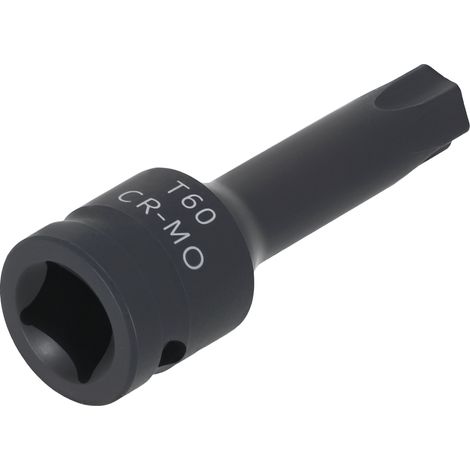 1/2" Drive Socket T60 Star 78mm Bit CR-MO Black Phosphate Impact (1/5)