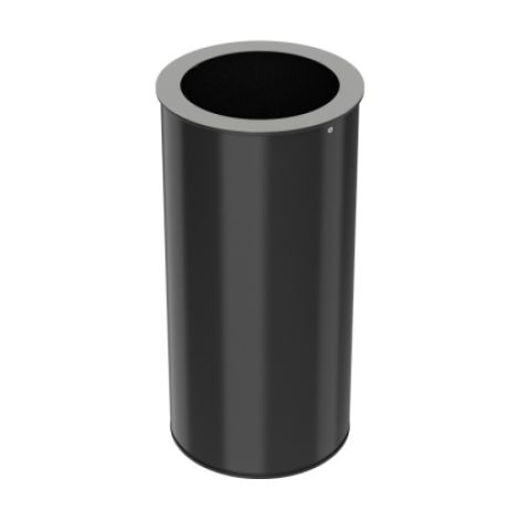 Corbeille de tri sélectif Neotri - non recyclable - 50l - gris manganèse / gris clair - RAL 9022
