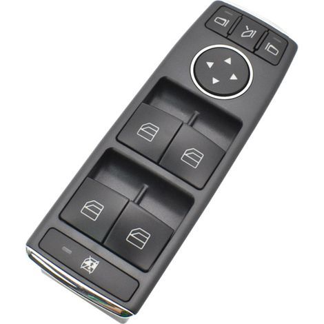 1x Interrupteur Lève-Vitre Compatible Mercedes-Benz Classe E W204 C250 C300 C350 - Bouton Commande Vitre Électrique Remplacement A2049055402 - Noir (1/4)