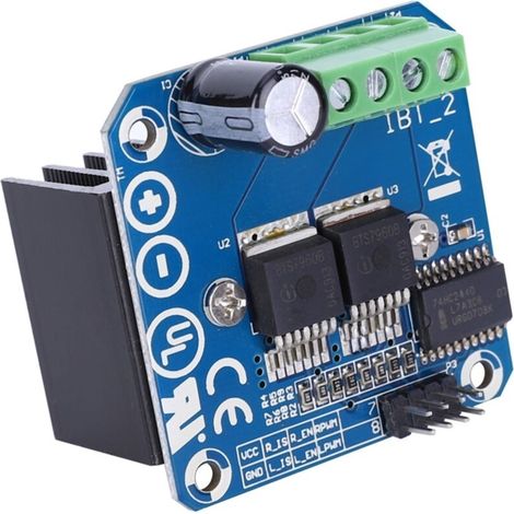 Module de Carte de Module D'entraînement de Moteur. Double Pilote de Pont en H à Courant Élevé (43 a) Bts7960. Pilote Haute Puissance Pour Composants Électriques de Voiture Intelligente B