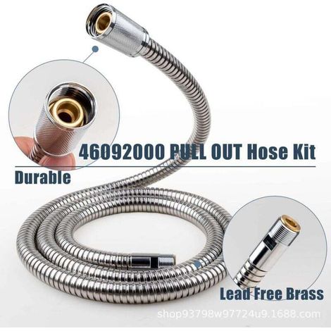 Tuyau extractible 46174000 46092000 46592000, tuyau de rechange pour robinets de cuisine extractibles Alira, Ladylux et Euro Plus