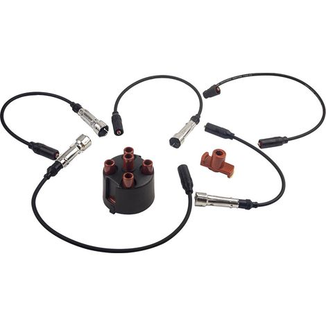 Zündkabel Verteilerkappe Verteilerfinger for VW Golf III Jetta Passat B3 1.6 1.8 051905207 035905225F Zündkabelsatz 191998031B 443998031B 893998031B (1/5)
