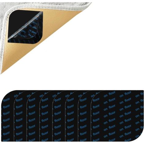 8 Pièces Anti Derapant Tapis, Rug Grippers, Antiderapant Tapis Parquet, Antidérapant Tapis, Anti Glisse Tapis, Anti Derapant Tapis Autocollant