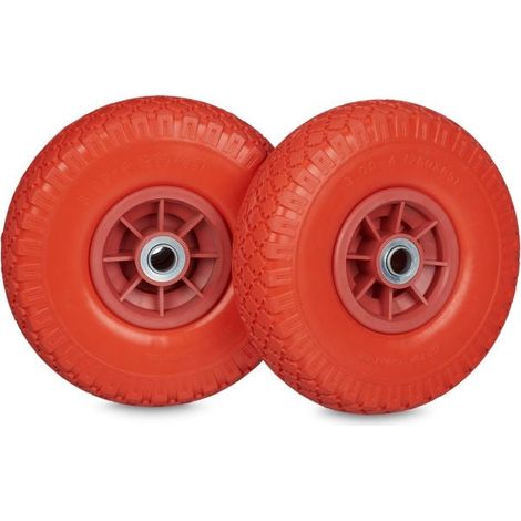 Lot de 2 pneus de diable en pu 300 4 (1/5)
