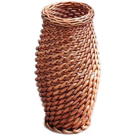 Weidenkorb – Handgeflochtenes Rattan – Für frische oder getrocknete Blumen – Wohnaccessoires – Klein – 1 Stück (1/5)