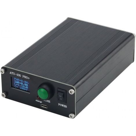 ATU-100 Pro+ 1,8-55 MHz 120 W Tuner d'antenne ondes courtes, version rechargeable 0,96" avec batterie au lithium intégrée (1/5)