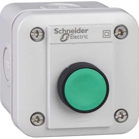Pulsantiera XAL-E - 1 pulsante filoghiera - ad impulso - verde - 1 NO - XALE1011