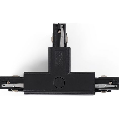 Union rigide en T pour rail triphasé de surface - GEN2 - GAUCHE - Noir
