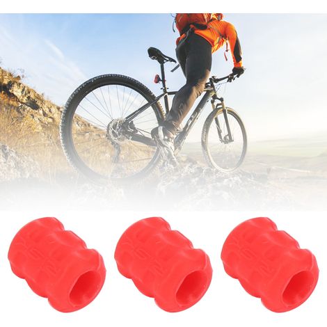 20 Pièces Manchons en Silicone Anti-Abrasion pour Cadre VTT, Protection Câbles et Gainage Freins Rouge (1/4)