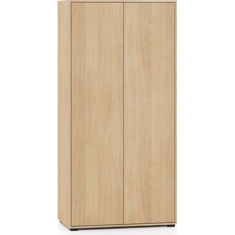 Selsey Heggers – Armoire 2 portes, tringle & étagères, Aspect chêne mavelie, 91,6 cm (1/5)