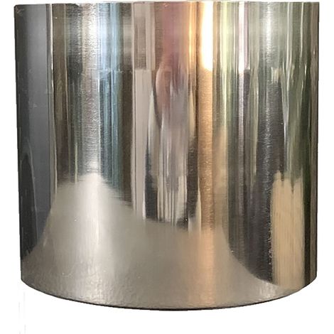 Leaf Metal Planter Plant Pot with Polished Silver Finish 20 x 18cm (1/5)