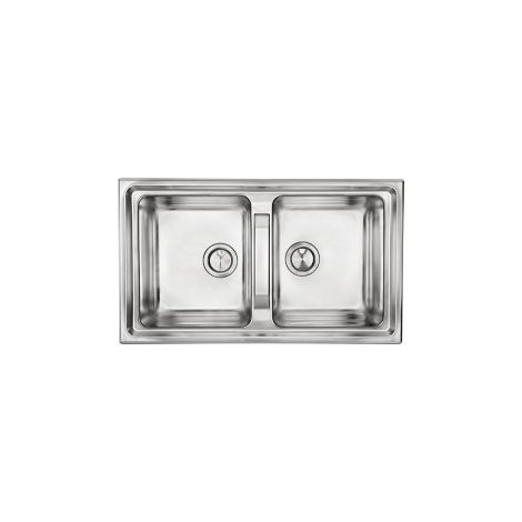 MCM 015104RCSSP Lavello ad incasso Rettangolare Acciaio inossidabile 86 x 50 cm colore Acciaio inossidabile (1/5)