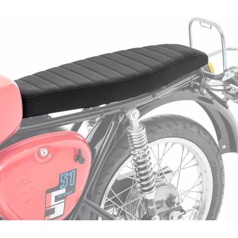 Selle plate compatible avec Simson S50 S51 S70 Craftride VS1 Siège noir