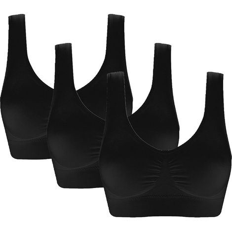 Soutien-gorge de sport confortable et sans coutures pour femme avec coussinets amovibles (1/5)