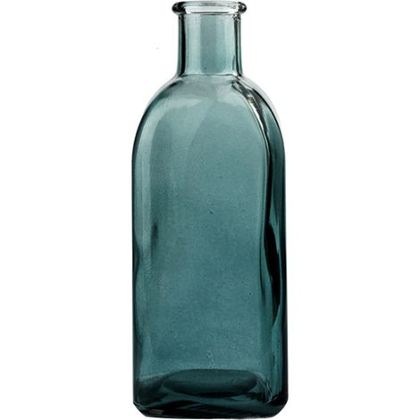 Vase En Verre - 18,5 x 7 cm - Pour Décoration Intérieure Salon Chambre Salle De Bain - Lot De 1 (1/5)