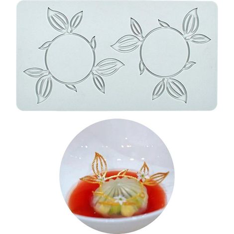 anneau Feuilles Paires Anneau Flip Candy Lace Mat Plaque Crative Dcoration Ptisserie Moule En Silicone Moule Gteaux Stamping (1/5)