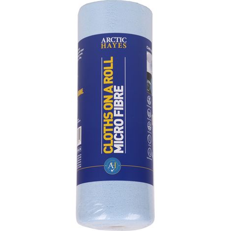Arctic Hayes MFCROLL30 Multi-purpose Microfibre Cloths - Roll of 30 - Blue Roll (1/5)