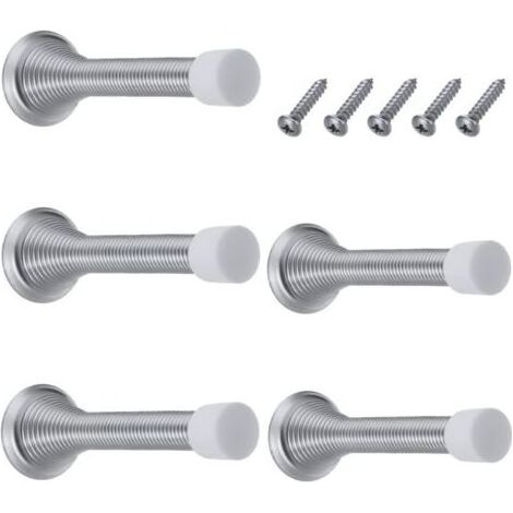 Lot de 6 ressorts bloc porte, butée de porte, arret de porte, butée de porte, butée de porte murale pour la protection des murs et des portes pour la maison, l'école (1/5)