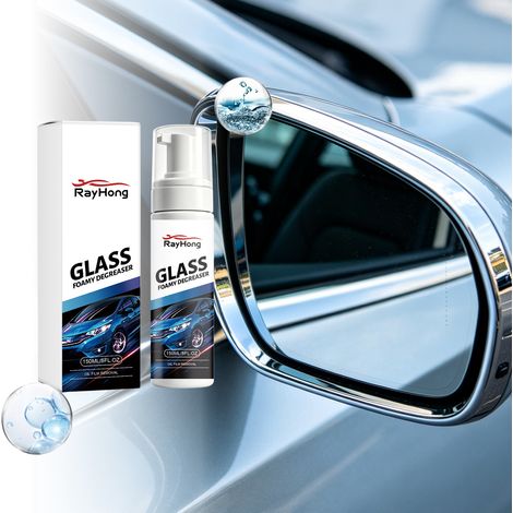 Mousse dégraissante et nettoyante pour vitres, produit nettoyant quotidien pour pare-brise et rétroviseurs de voiture – 150 ml (1/5)