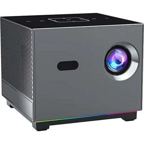 Proiettore, supporto 8K/4K, connettività wireless, colore grigio, spina europea. (1/2)