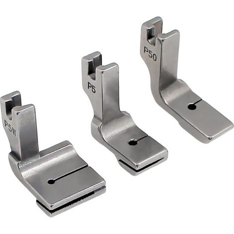 Prensatelas de 3 piezas para fruncir/dividir (n.º P5, P50, P5W), compatible con máquinas de coser industriales JUKI Brother. (1/5)
