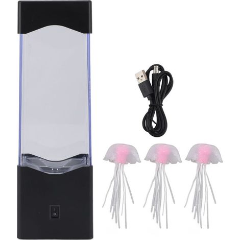 Lampe LED artificielle pour Aquarium, Simulation colorée, batterie alimentée par USB, fausse veilleuse pour chambre à coucher (1/5)