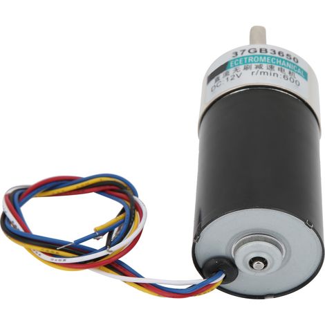 Mini moteur réducteur de vitesse sans balais DC24V CW/CCW silencieux pour micro-machines XD-37GB365050 tr/min (1/5)