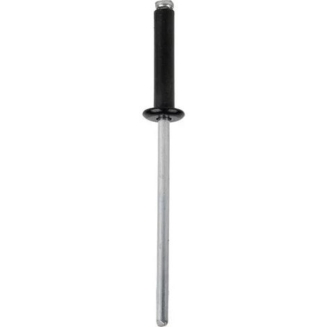 Pacco da 1000 Rivetti in Alluminio Normale Nero 4 x 8 mm (1/3)
