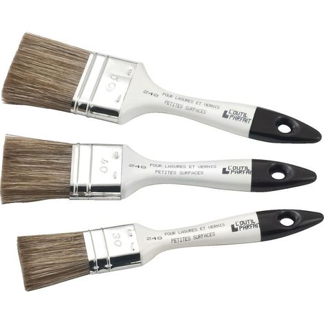 Lot de 3 pinceaux spécial lasure - L'outil parfait (1/2)