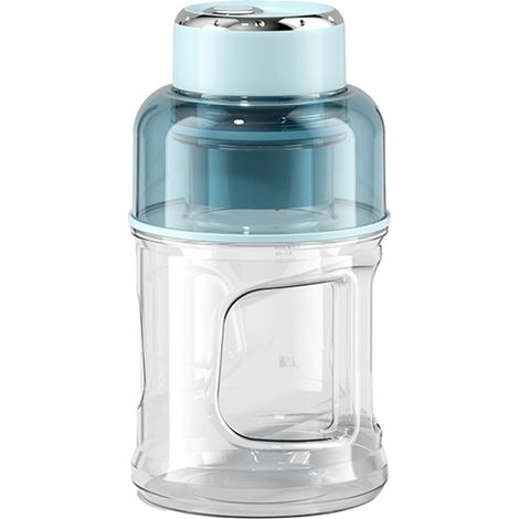 Mixeur électrique portable, extracteur de jus domestique, rechargeable pour les voyages, la maison et les activités de plein air, accessoires de cuisine bleu turquoise (1/5)