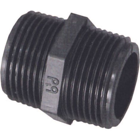Niples (pp) filettato maschio maschio in polipropilene - m 11/2